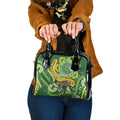 Australia Darts Shoulder Handbag Aboriginal Dot Art Boomerang Indigenous Style Graphic