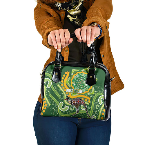 Australia Darts Shoulder Handbag Aboriginal Dot Art Boomerang Indigenous Style Graphic