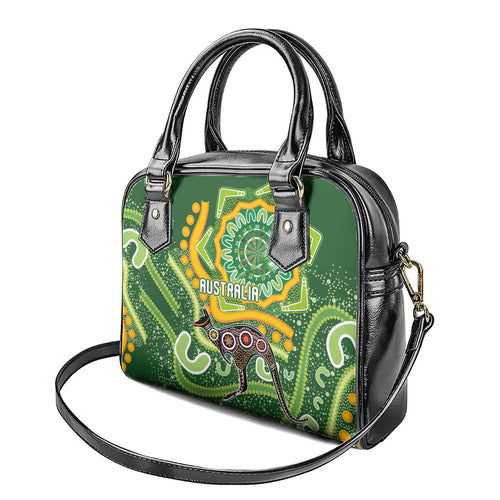 Australia Darts Shoulder Handbag Aboriginal Dot Art Boomerang Indigenous Style Graphic