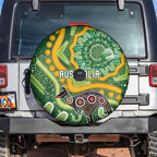Australia Darts Spare Tire Cover Aboriginal Dot Art Boomerang Indigenous Style Graphic
