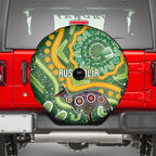 Australia Darts Spare Tire Cover Aboriginal Dot Art Boomerang Indigenous Style Graphic