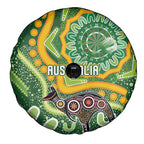 Australia Darts Spare Tire Cover Aboriginal Dot Art Boomerang Indigenous Style Graphic