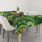 Australia Darts Tablecloth Aboriginal Dot Art Boomerang Indigenous Style Graphic