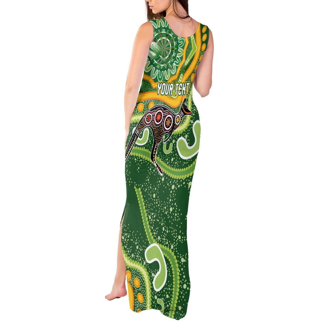 Australia Darts Personalised Tank Maxi Dress Aboriginal Dot Art Boomerang Indigenous Style Graphic