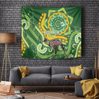 Australia Darts Tapestry Aboriginal Dot Art Boomerang Indigenous Style Graphic