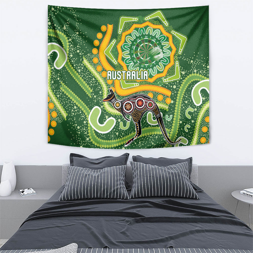Australia Darts Tapestry Aboriginal Dot Art Boomerang Indigenous Style Graphic