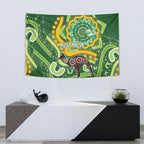 Australia Darts Tapestry Aboriginal Dot Art Boomerang Indigenous Style Graphic