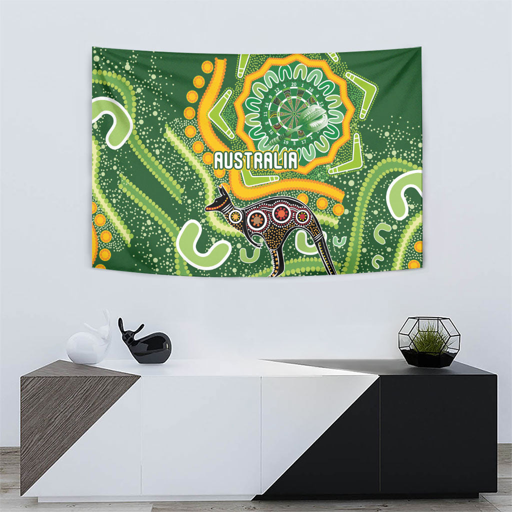 Australia Darts Tapestry Aboriginal Dot Art Boomerang Indigenous Style Graphic