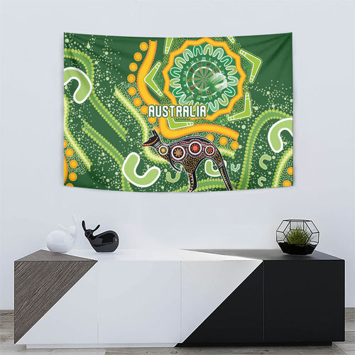 Australia Darts Tapestry Aboriginal Dot Art Boomerang Indigenous Style Graphic