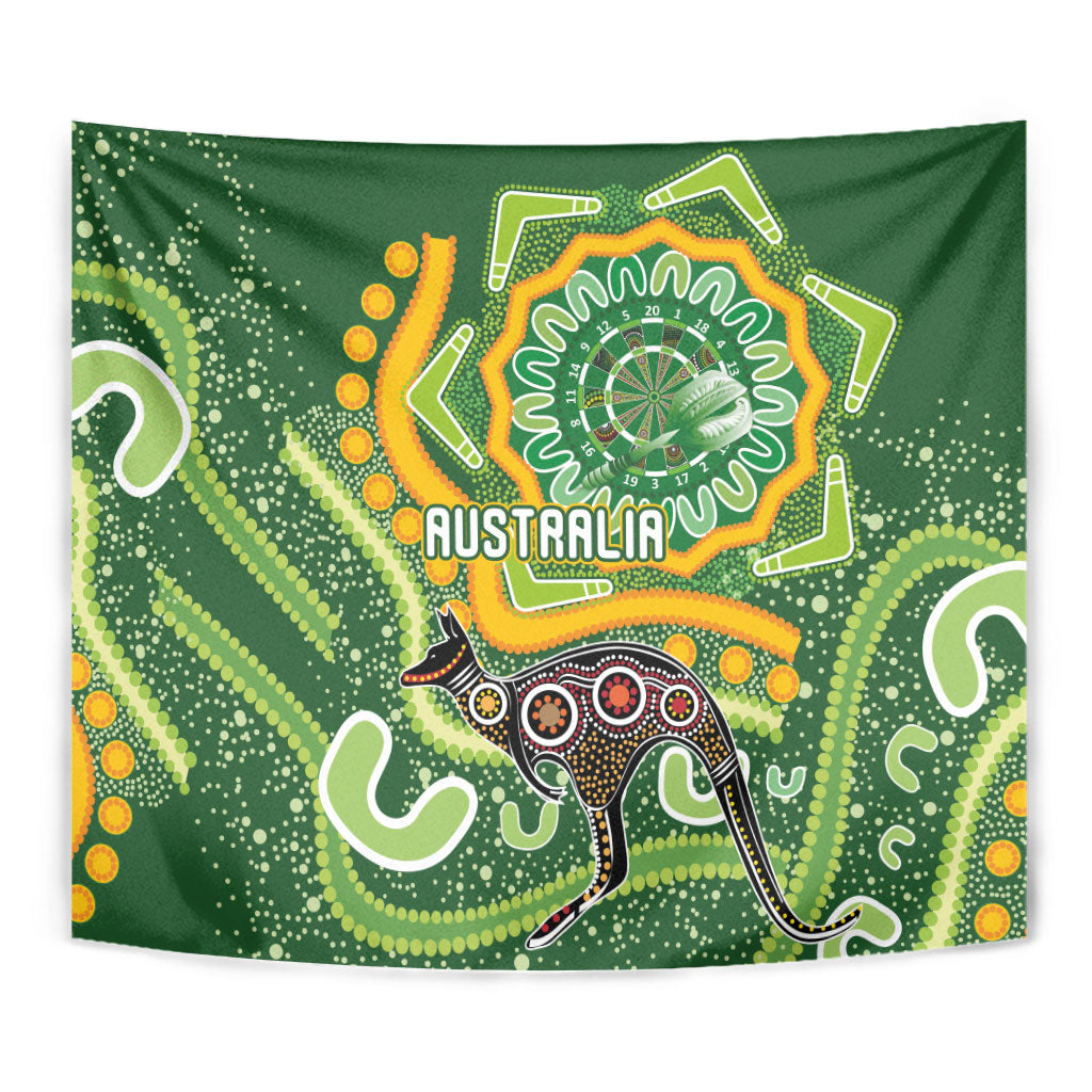 Australia Darts Tapestry Aboriginal Dot Art Boomerang Indigenous Style Graphic
