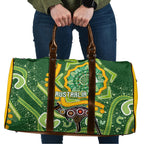 Australia Darts Travel Bag Aboriginal Dot Art Boomerang Indigenous Style Graphic