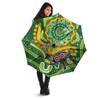 Australia Darts Umbrella Aboriginal Dot Art Boomerang Indigenous Style Graphic