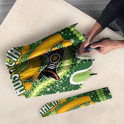 Australia Darts Umbrella Aboriginal Dot Art Boomerang Indigenous Style Graphic
