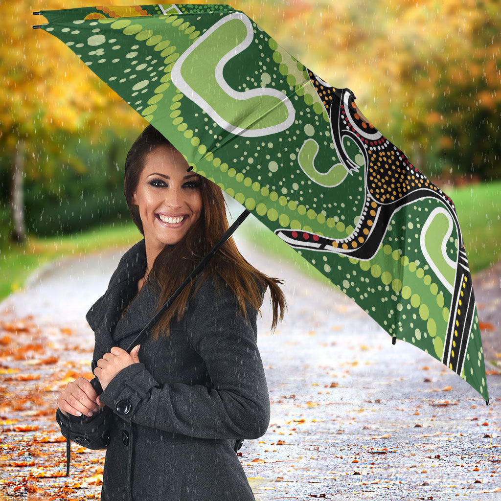 Australia Darts Umbrella Aboriginal Dot Art Boomerang Indigenous Style Graphic