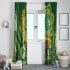 Australia Darts Window Curtain Aboriginal Dot Art Boomerang Indigenous Style Graphic