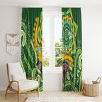 Australia Darts Window Curtain Aboriginal Dot Art Boomerang Indigenous Style Graphic
