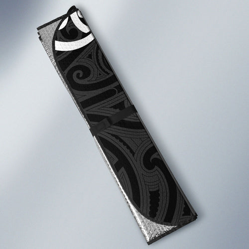 Aotearoa New Zealand and Australia Rugby Auto Sun Shade Maori Koru and Aboriginal Dot Art Cultural Heritage