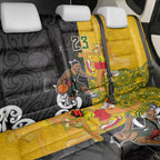 Aotearoa New Zealand And Australia Basketball Custom Back Car Seat Cover Maori Tribal Tattoo And Aboriginal Dot Art Heritage