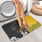 Aotearoa New Zealand And Australia Basketball Custom Bathroom Set Maori Tribal Tattoo And Aboriginal Dot Art Heritage