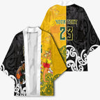 Aotearoa New Zealand And Australia Basketball Custom Kimono Maori Tribal Tattoo And Aboriginal Dot Art Heritage