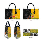 Aotearoa New Zealand And Australia Basketball Custom Leather Bag Maori Tribal Tattoo And Aboriginal Dot Art Heritage