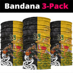 Aotearoa New Zealand And Australia Basketball Custom Neck Gaiter Maori Tribal Tattoo And Aboriginal Dot Art Heritage