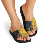 Aotearoa New Zealand And Australia Basketball Custom Slide Sandals Maori Tribal Tattoo And Aboriginal Dot Art Heritage