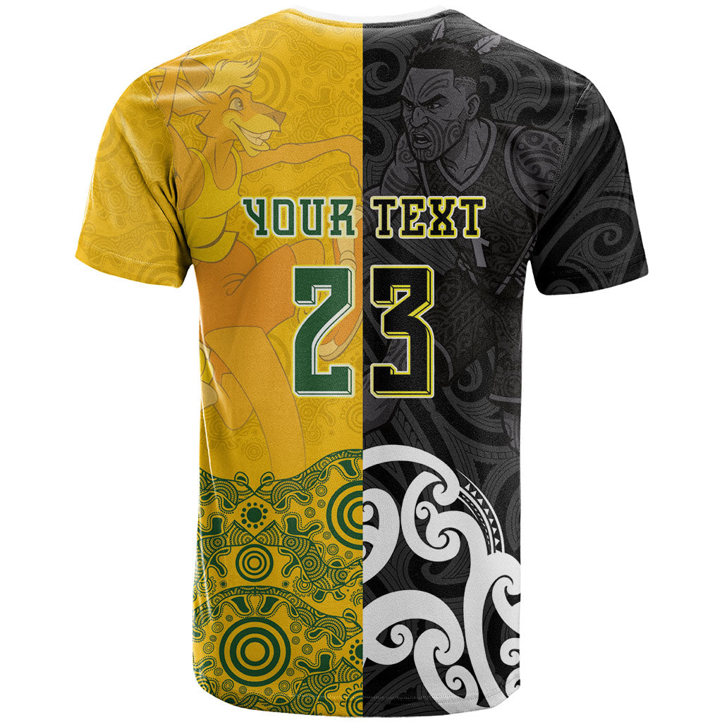 Aotearoa New Zealand And Australia Basketball Custom T Shirt Maori Tribal Tattoo And Aboriginal Dot Art Heritage