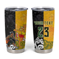 Aotearoa New Zealand And Australia Basketball Custom Tumbler Cup Maori Tribal Tattoo And Aboriginal Dot Art Heritage