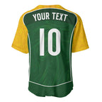 Custom Australia Football Baseball Jersey Aboriginal Pattern Sporty Style-Green Color - Aussie Hoodie