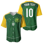 Custom Australia Football Baseball Jersey Aboriginal Pattern Sporty Style-Green Color - Aussie Hoodie