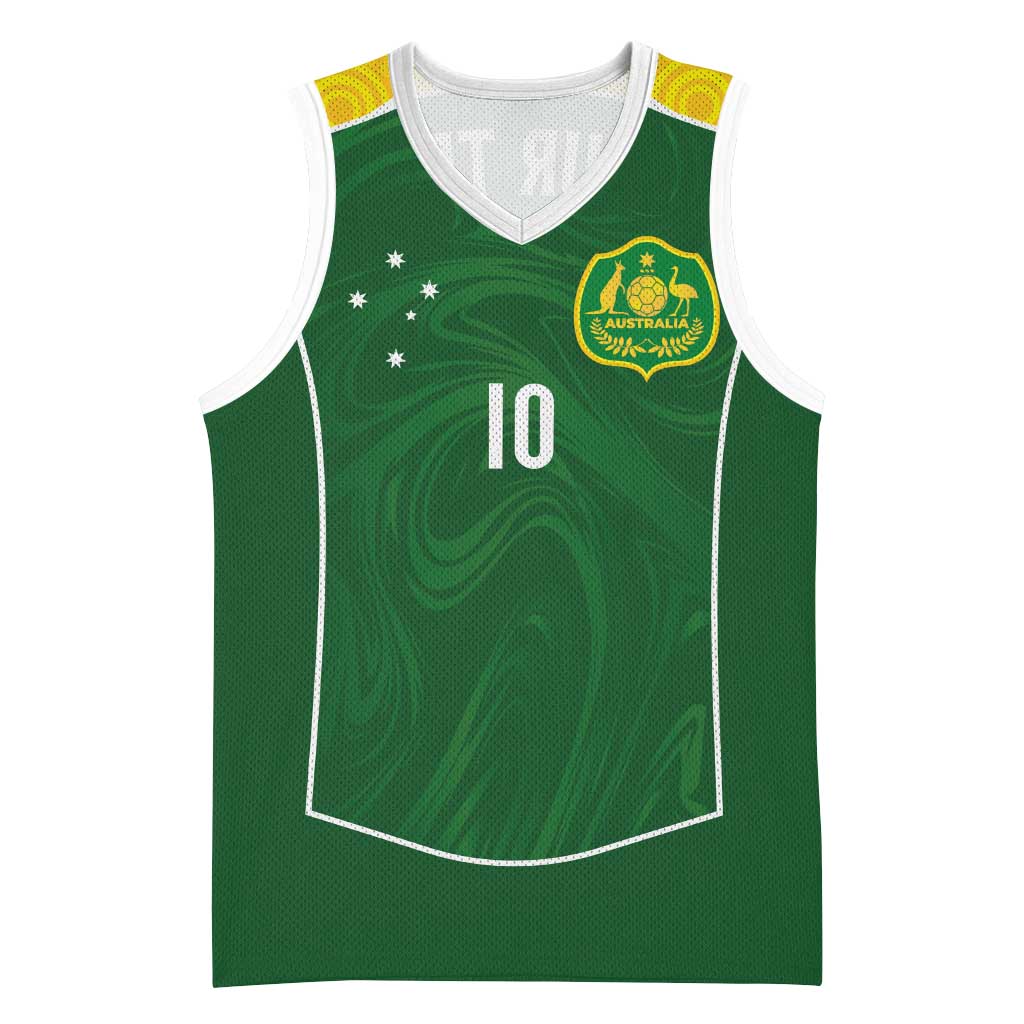 Custom Australia Football Basketball Jersey Aboriginal Pattern Sporty Style-Green Color - Aussie Hoodie