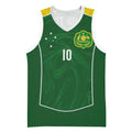 Custom Australia Football Basketball Jersey Aboriginal Pattern Sporty Style-Green Color - Aussie Hoodie