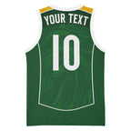 Custom Australia Football Basketball Jersey Aboriginal Pattern Sporty Style-Green Color - Aussie Hoodie