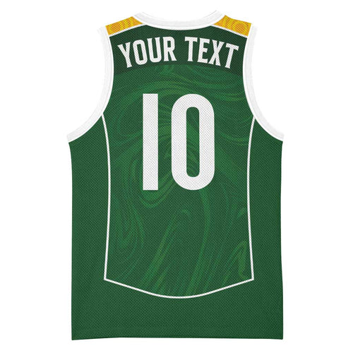 Custom Australia Football Basketball Jersey Aboriginal Pattern Sporty Style-Green Color - Aussie Hoodie