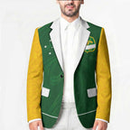Custom Australia Football Blazer Aboriginal Pattern Sporty Style-Green Color - Aussie Hoodie