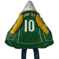 Custom Australia Football Cloak Aboriginal Pattern Sporty Style-Green Color - Aussie Hoodie