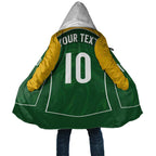 Custom Australia Football Cloak Aboriginal Pattern Sporty Style-Green Color - Aussie Hoodie