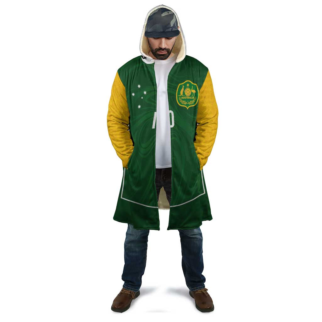 Custom Australia Football Cloak Aboriginal Pattern Sporty Style-Green Color - Aussie Hoodie
