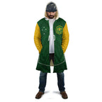 Custom Australia Football Cloak Aboriginal Pattern Sporty Style-Green Color - Aussie Hoodie