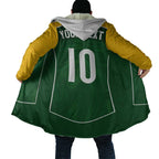 Custom Australia Football Cloak Aboriginal Pattern Sporty Style-Green Color - Aussie Hoodie
