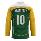 Custom Australia Football Hockey Jersey Aboriginal Pattern Sporty Style-Green Color - Aussie Hoodie