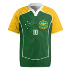 Custom Australia Football Rugby Jersey Aboriginal Pattern Sporty Style-Green Color - Aussie Hoodie