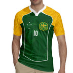 Custom Australia Football Rugby Jersey Aboriginal Pattern Sporty Style-Green Color - Aussie Hoodie