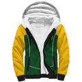 Custom Australia Football Sherpa Hoodie Aboriginal Pattern Sporty Style-Green Color - Aussie Hoodie