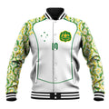 Custom Australia Football Baseball Jacket Aboriginal Pattern Sporty Style-White Color - Aussie Hoodie