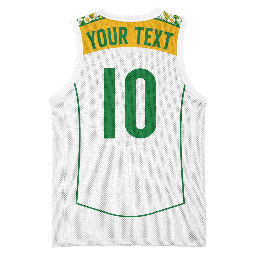 Custom Australia Football Basketball Jersey Aboriginal Pattern Sporty Style-White Color - Aussie Hoodie