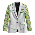 Custom Australia Football Blazer Aboriginal Pattern Sporty Style-White Color - Aussie Hoodie