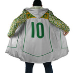 Custom Australia Football Cloak Aboriginal Pattern Sporty Style-White Color - Aussie Hoodie