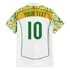 Custom Australia Football Hawaiian Shirt Aboriginal Pattern Sporty Style-White Color - Aussie Hoodie